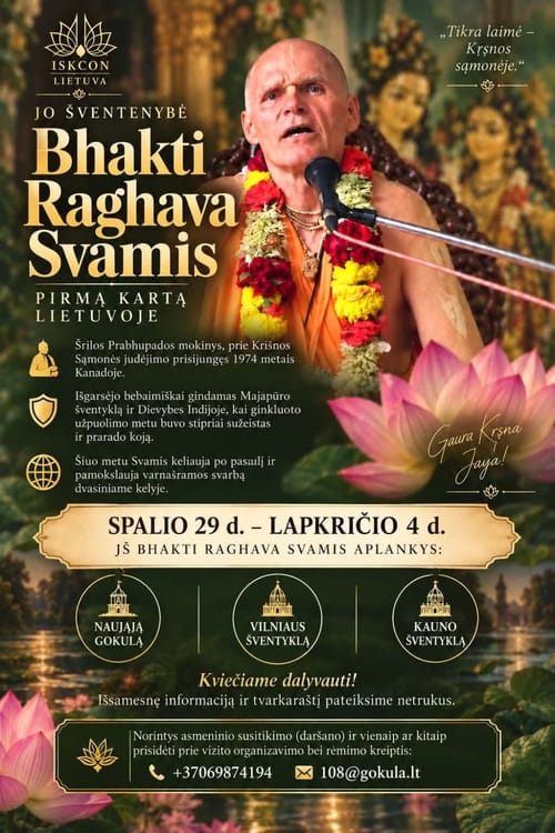 JŠ Bhakti Bhagavata Svamio vizitas